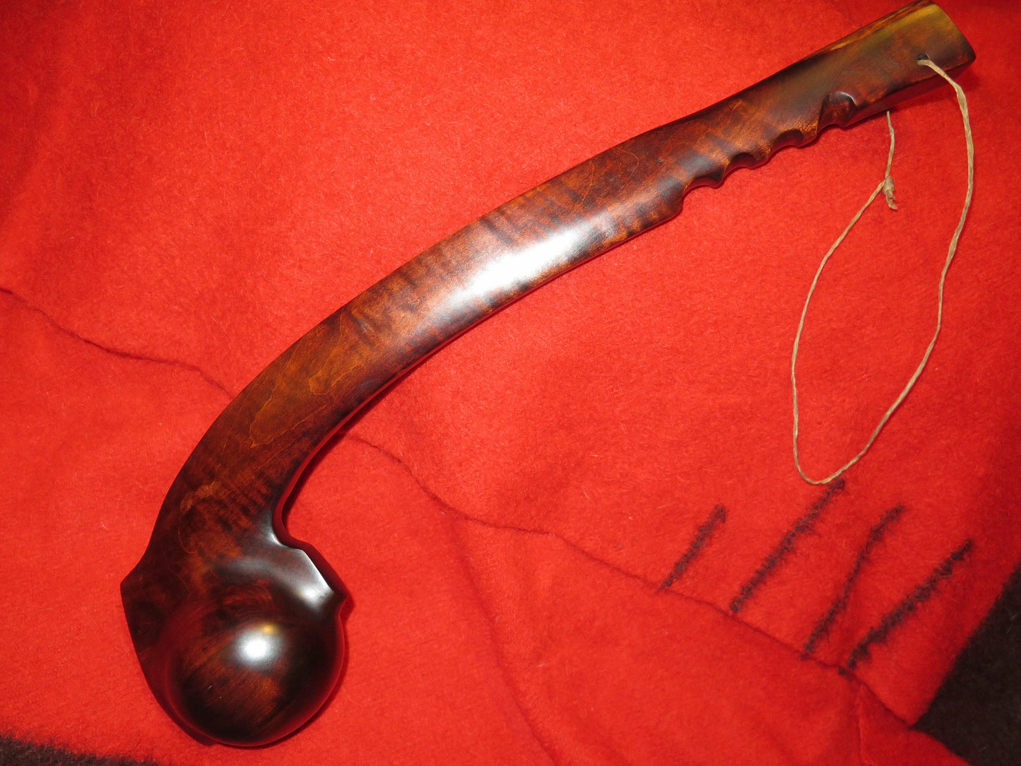 War Club Native American Made, authentically correct , This is one of a kind Handmade Artifact Iroquois w/Brass inlay