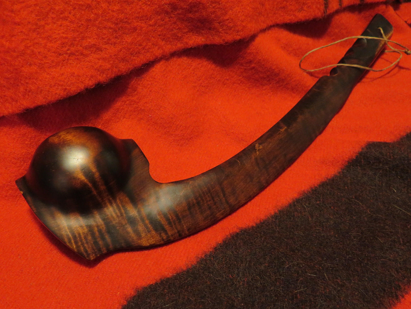 War Club Native American Made, authentically correct , This is one of a kind Handmade Artifact Iroquois w/Brass inlay