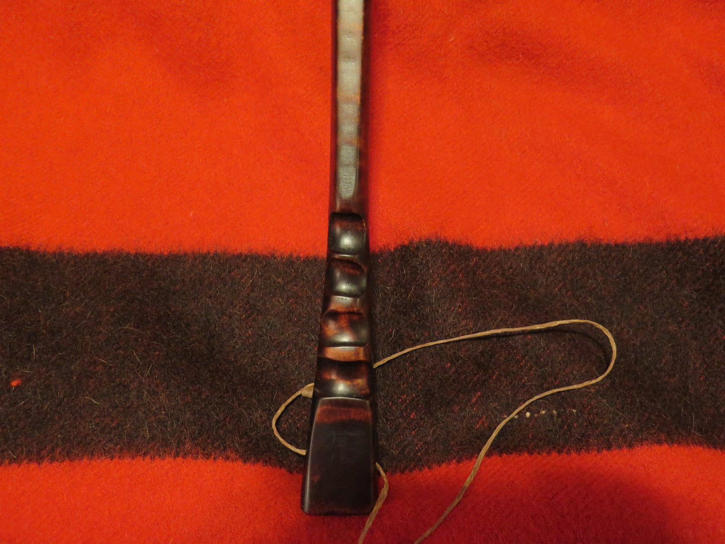 War Club Native American Made, authentically correct , This is one of a kind Handmade Artifact Iroquois w/Brass inlay