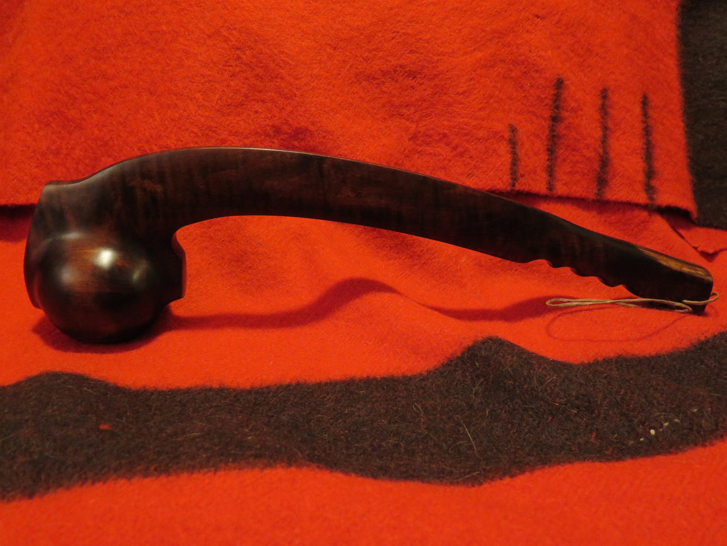 War Club Native American Made, authentically correct , This is one of a kind Handmade Artifact Iroquois w/Brass inlay