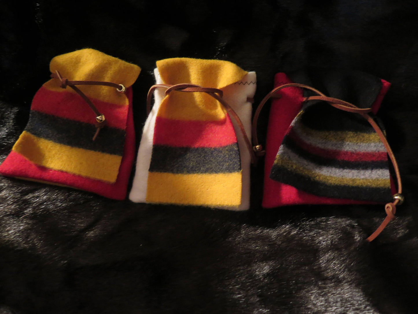 Native American Handmade Trade Cloth Tote Bag | Regalia Sachet Bag for Herbs & Personal Items - Aki Trading Post