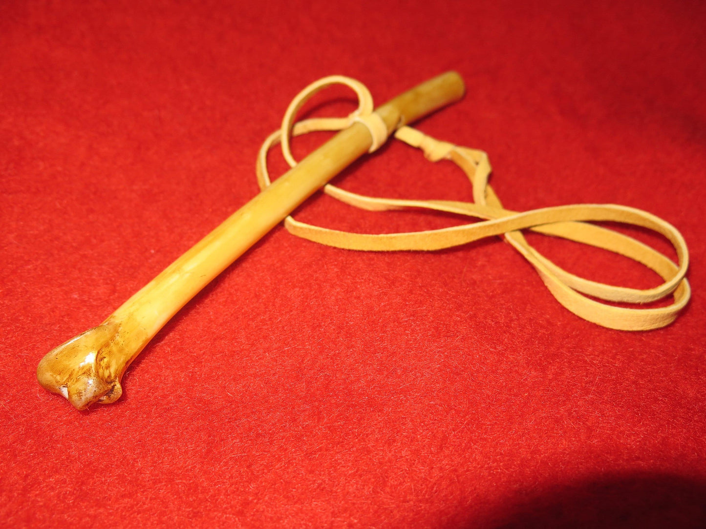Native American Handmade Eagle Wing Bone Whistle | Museum-Quality 8” Replica for Bird Calls & Ceremonial Use - Aki Trading Post