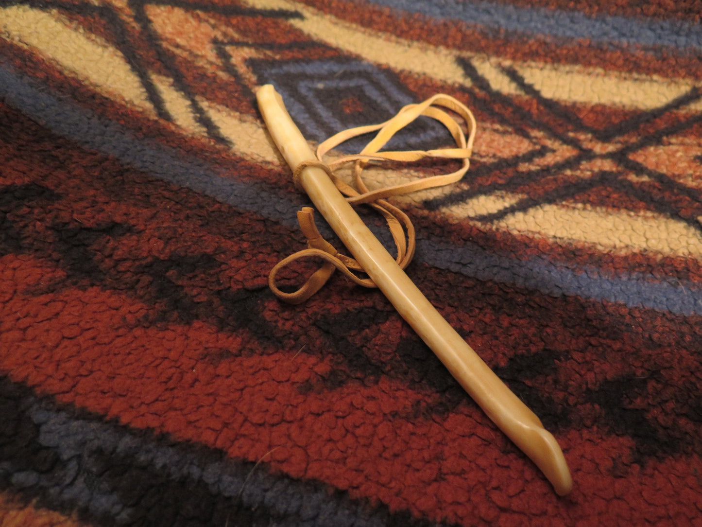 Native American Handmade Eagle Wing Bone Whistle | Museum-Quality 8” Replica for Bird Calls & Ceremonial Use - Aki Trading Post
