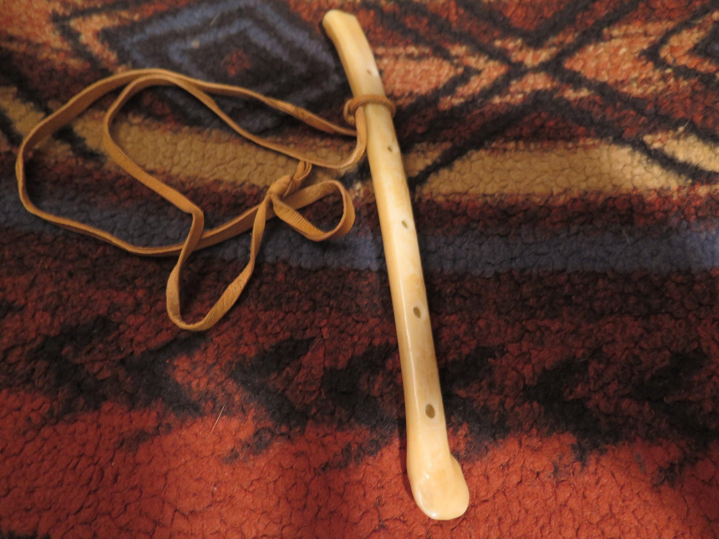 Native American Handmade Eagle Wing Bone Whistle | Museum-Quality 8” Replica for Bird Calls & Ceremonial Use - Aki Trading Post