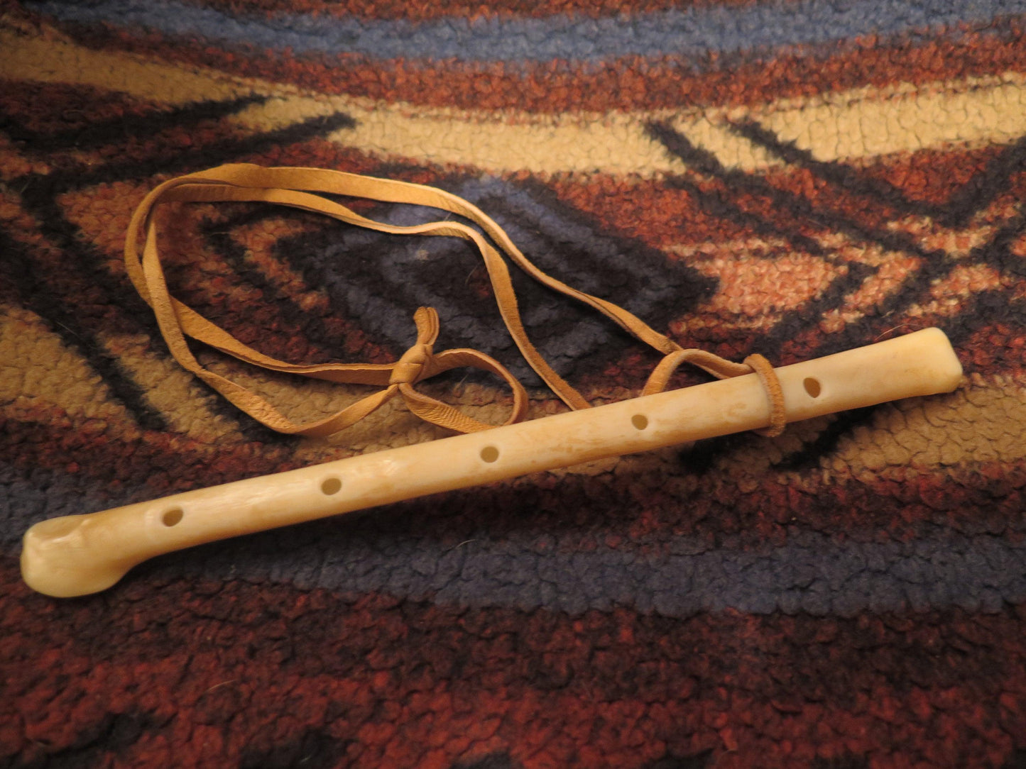 Native American Handmade Eagle Wing Bone Whistle | Museum-Quality 8” Replica for Bird Calls & Ceremonial Use - Aki Trading Post