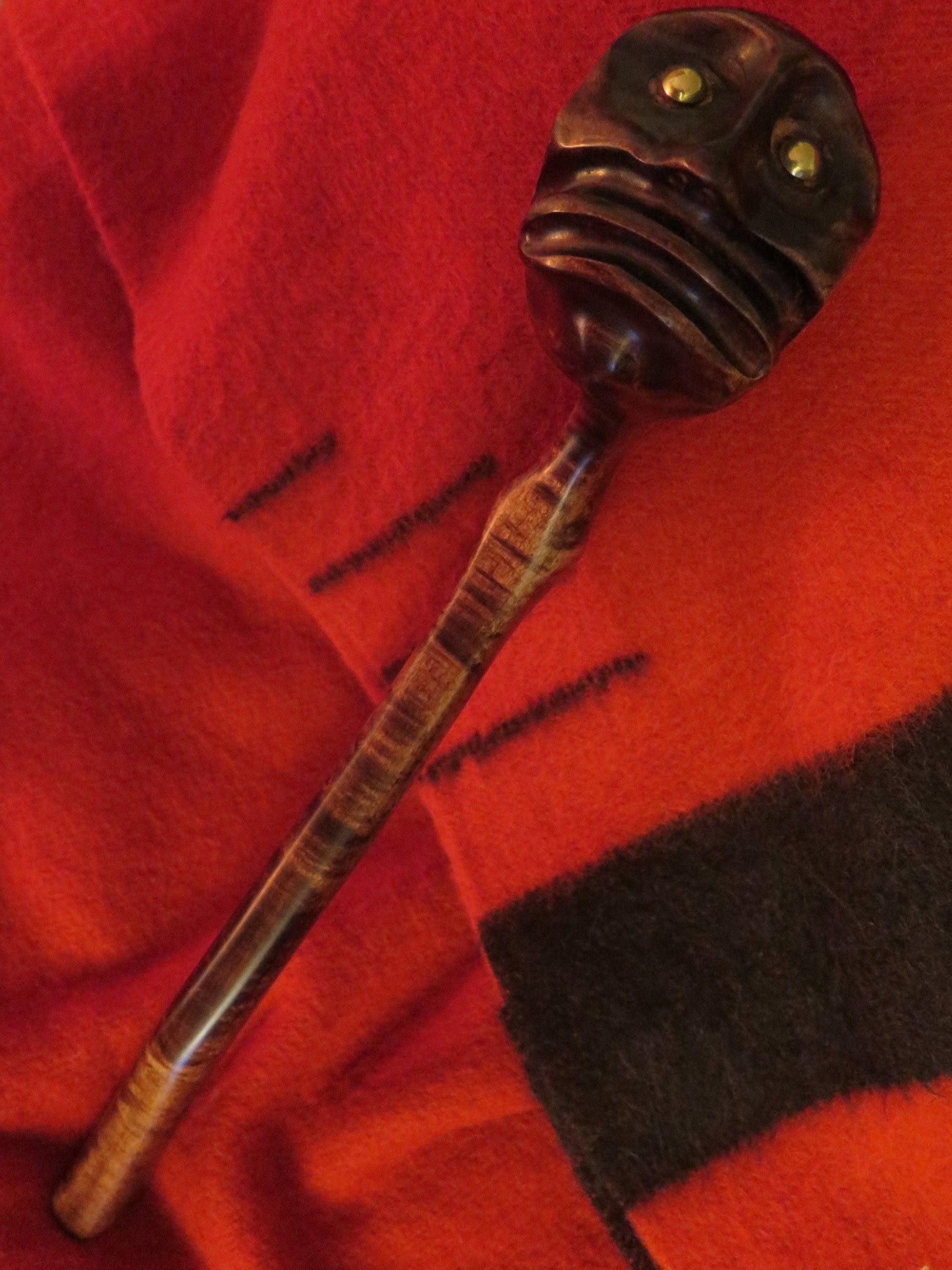Native American Hand-Carved Ceremonial War Club | Replica from The Last of the Mohicans - Aki Trading Post