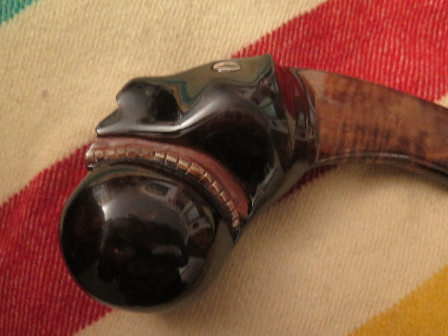 Native American-Made, Historically Correct Iroquois Artifact | Handmade with Effigy Engraving - Aki Trading Post