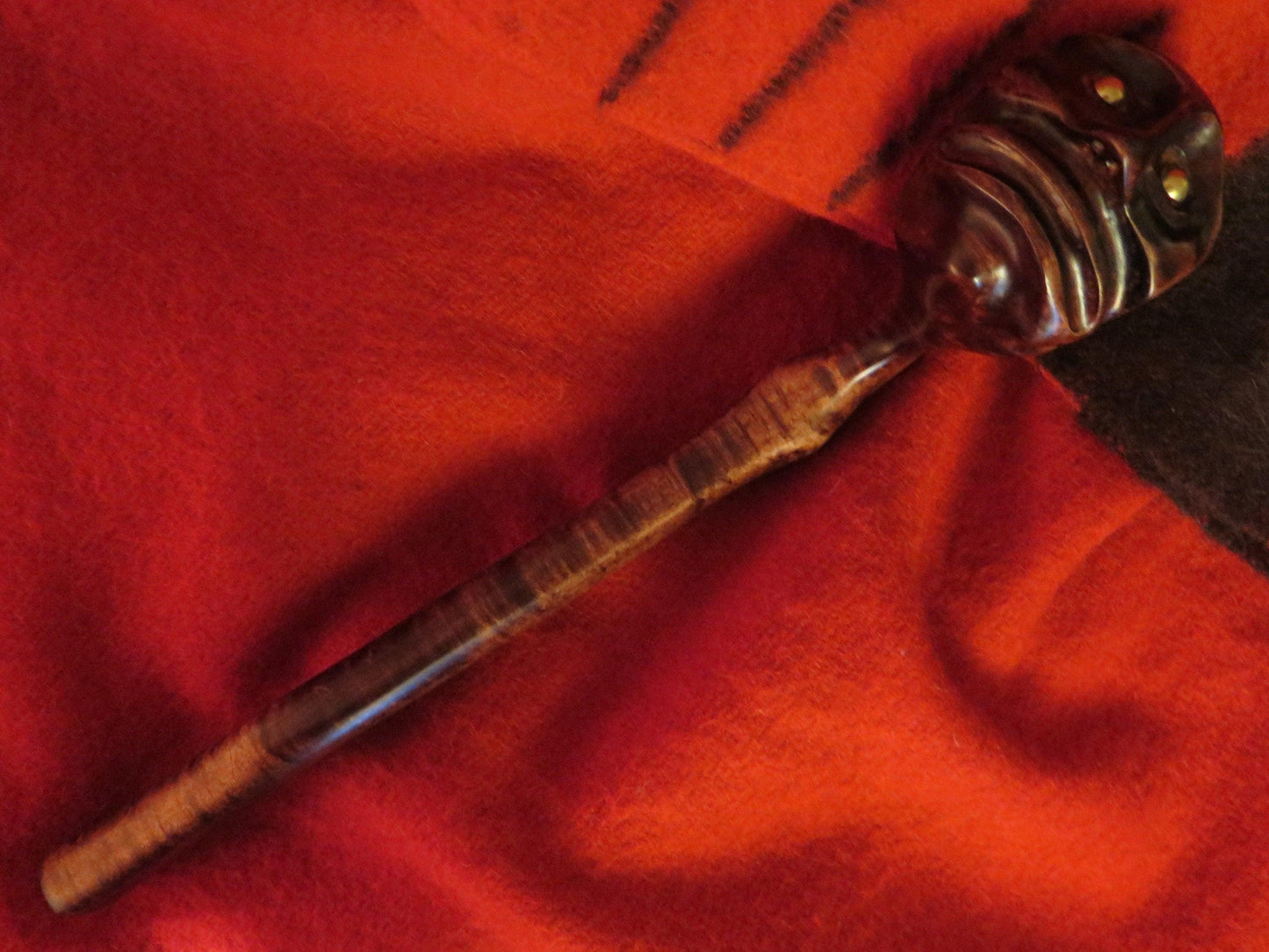 Native American Hand-Carved Ceremonial War Club | Replica from The Last of the Mohicans - Aki Trading Post