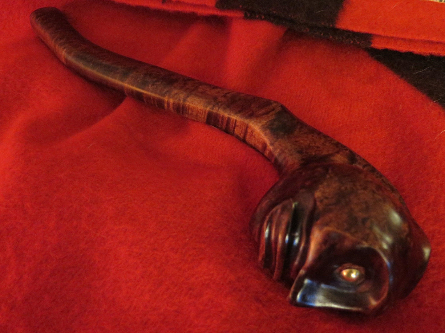 Native American Hand-Carved Ceremonial War Club | Replica from The Last of the Mohicans - Aki Trading Post
