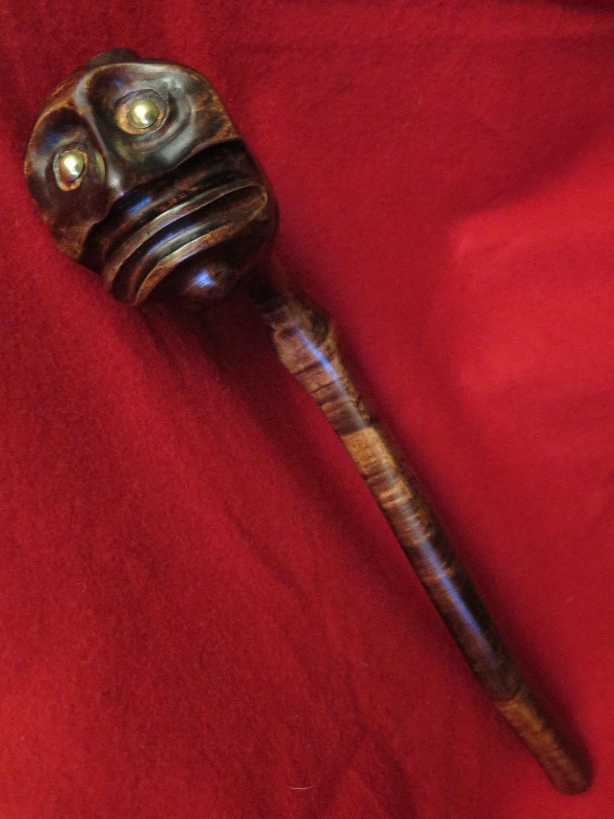 Native American Hand-Carved Ceremonial War Club | Replica from The Last of the Mohicans - Aki Trading Post