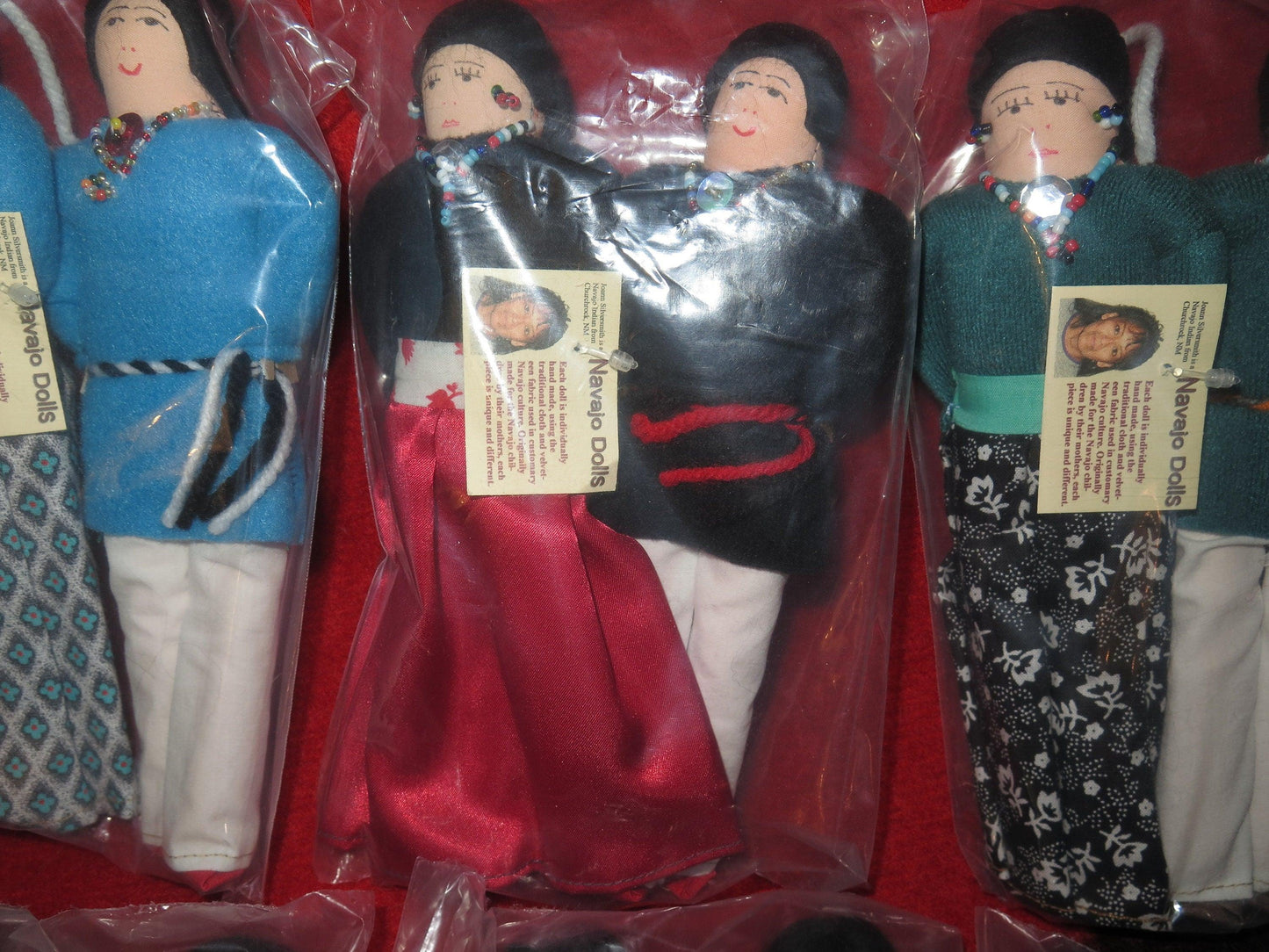 Native American Navajo Made Handmade Dolls | Custom Regalia Man & Woman Pair - Aki Trading Post