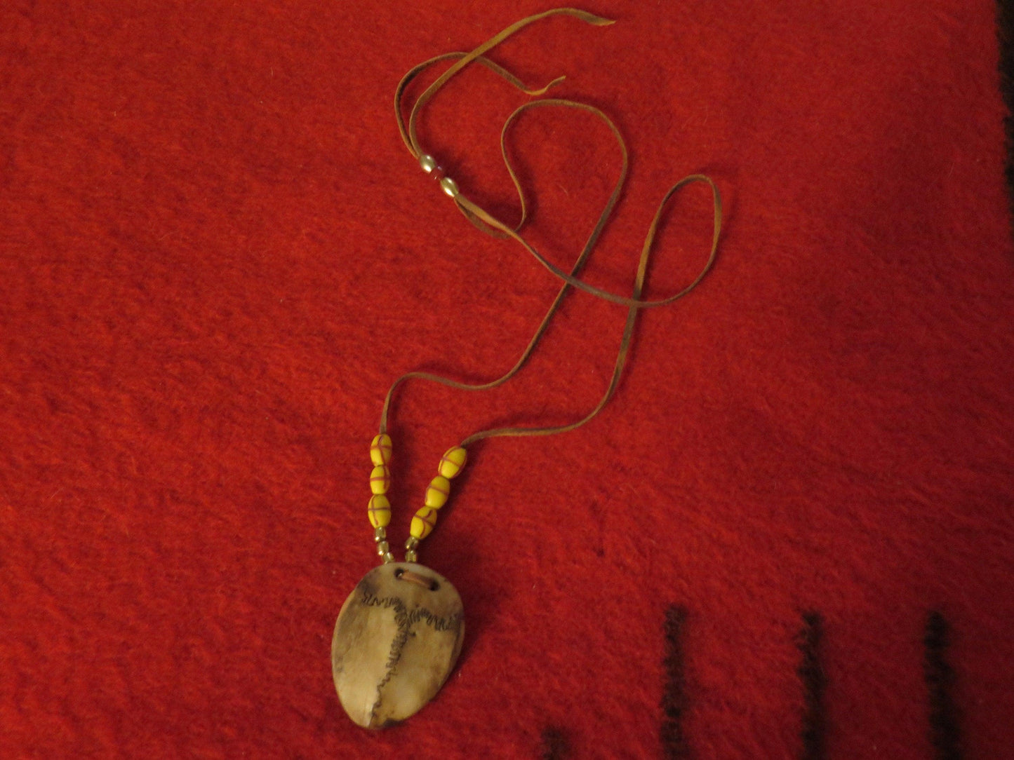 Native American Handmade Choker Necklace | Suture Bone Symbolizing the Sacred Journey of Life - Aki Trading Post