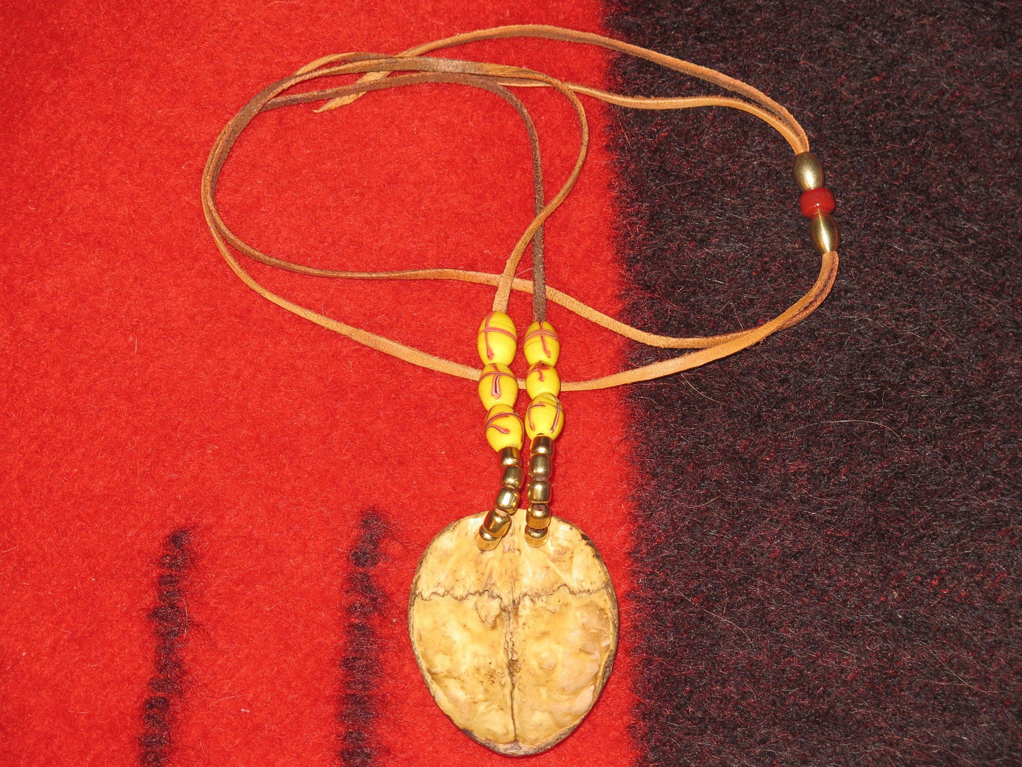 Native American Handmade Choker Necklace | Suture Bone Symbolizing the Sacred Journey of Life - Aki Trading Post