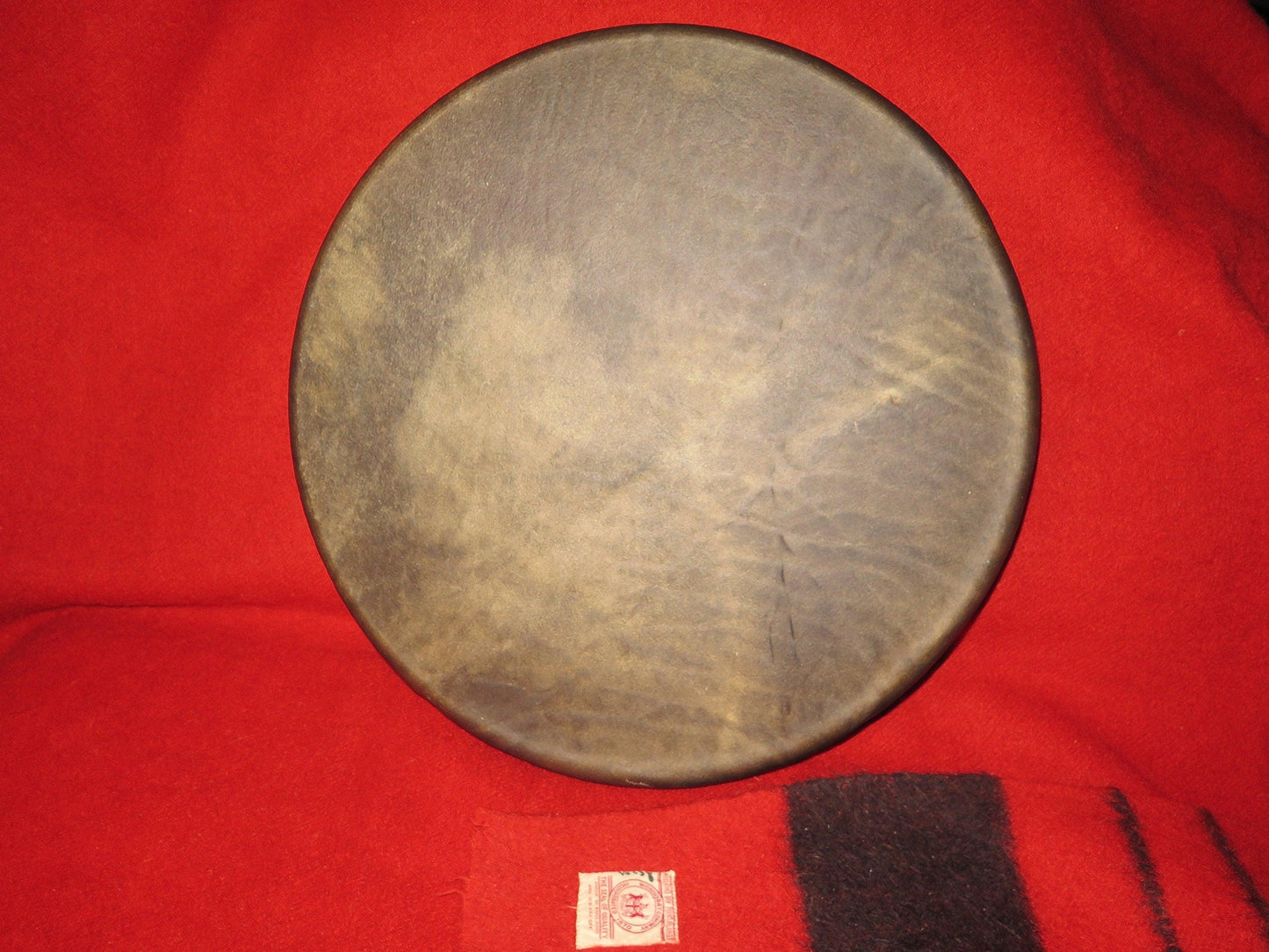 Native American Handmade 18” Elk or Buffalo Hide Drum | Sacred Shamanic & Ceremonial Drum - Aki Trading Post