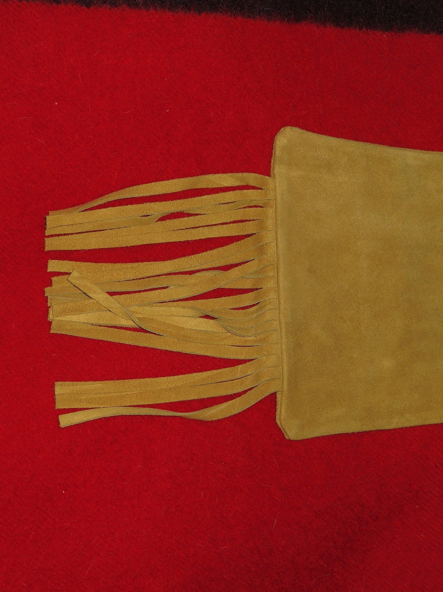 Native American Handmade Large Leather Possibles Bag / Pipe Bag - Aki Trading Post