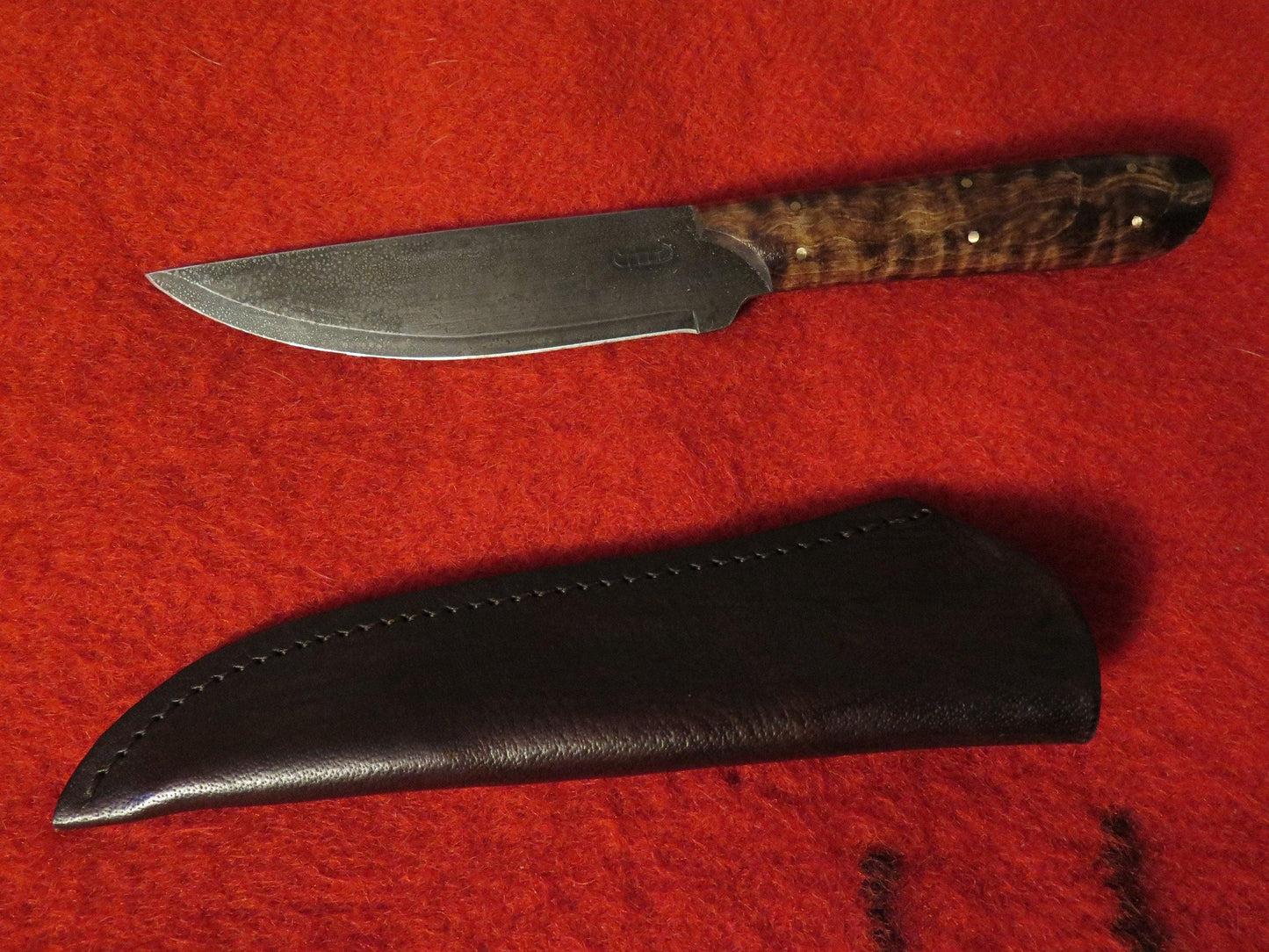 Native American Hand-Forged Hudson Bay Hunter Trade Knife | 9.75” Survival & Large Game Knife with Heavy-Duty Sheath - Aki Trading Post
