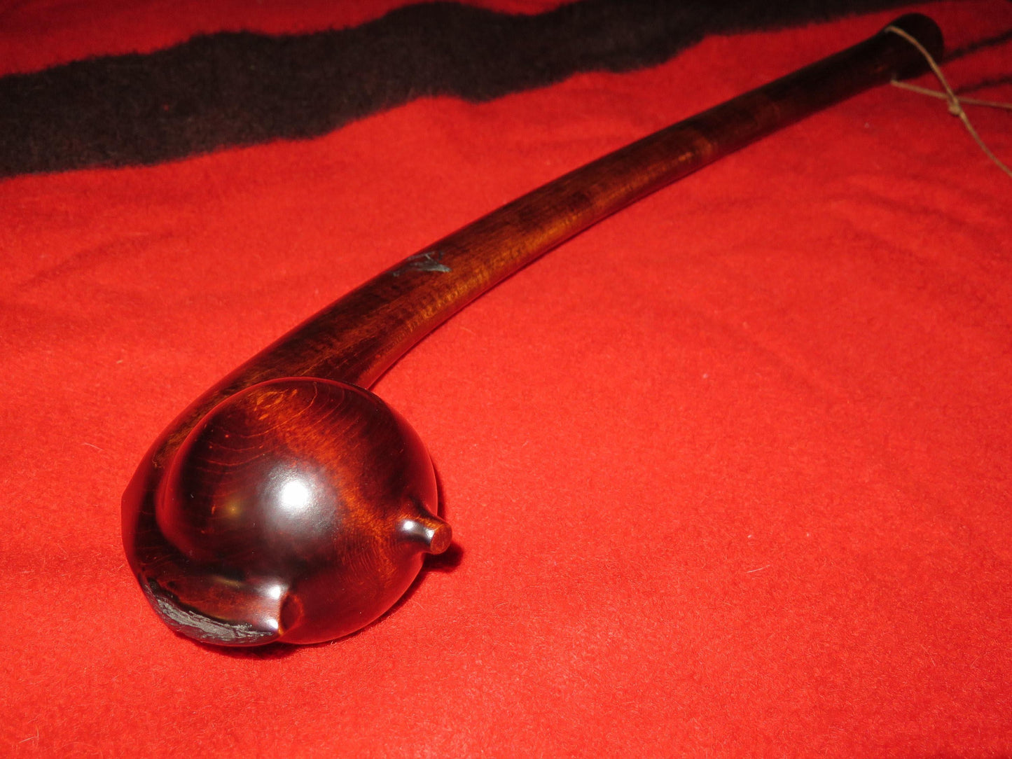 Native American Made Mohawk Ball Head War Club | Historically Accurate Hand-Carved Artifact - Aki Trading Post