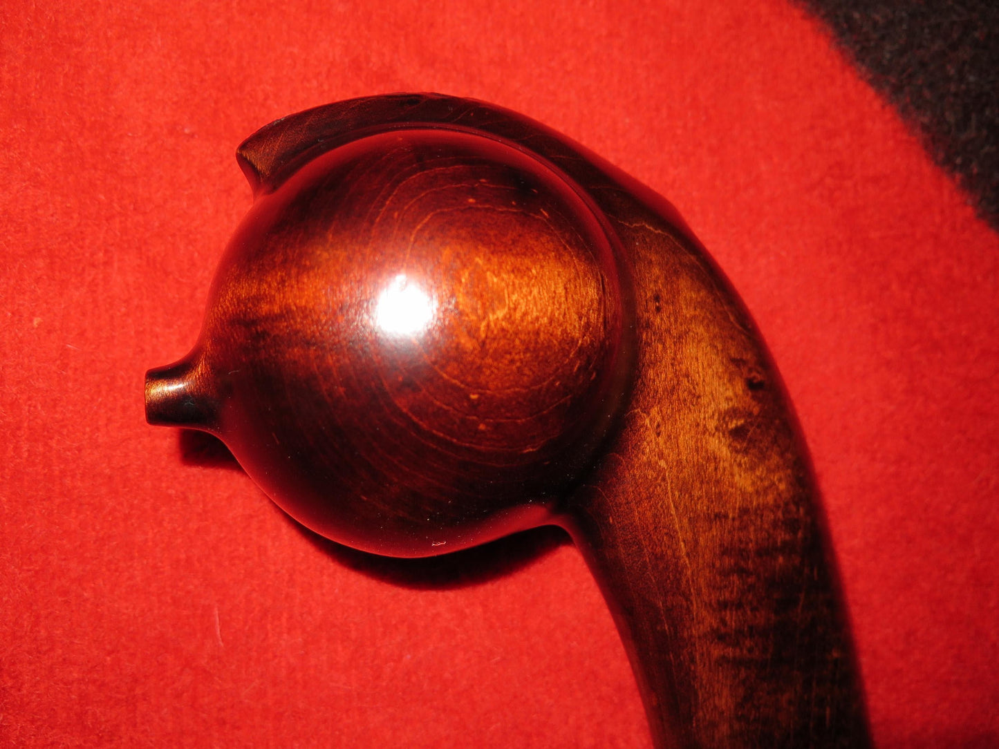 Native American Made Mohawk Ball Head War Club | Historically Accurate Hand-Carved Artifact - Aki Trading Post