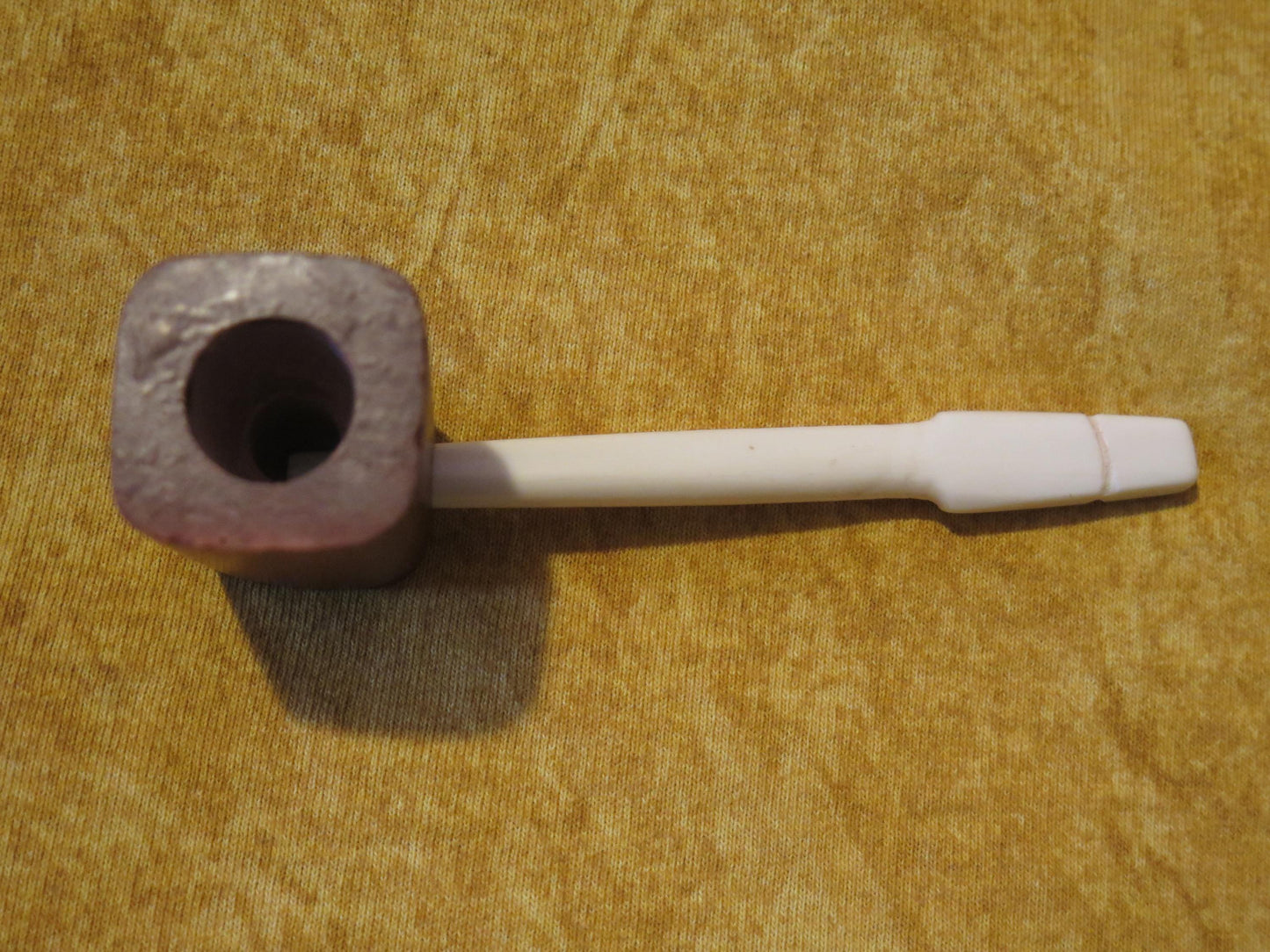 Native American Hand-Carved Trapper’s Pipe | Sacred Catlinite with Bone Stem - Aki Trading Post