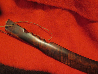 War Club Native American Made, authentically correct , This is one of a kind Handmade Artifact Iroquois w/Brass inlay