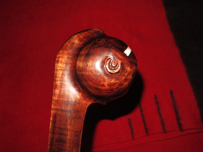 Native American made- WAR CLUB Delaware War Club, Artifact - Collectible with Burl Cherry/Walnut Wood Display Stand
