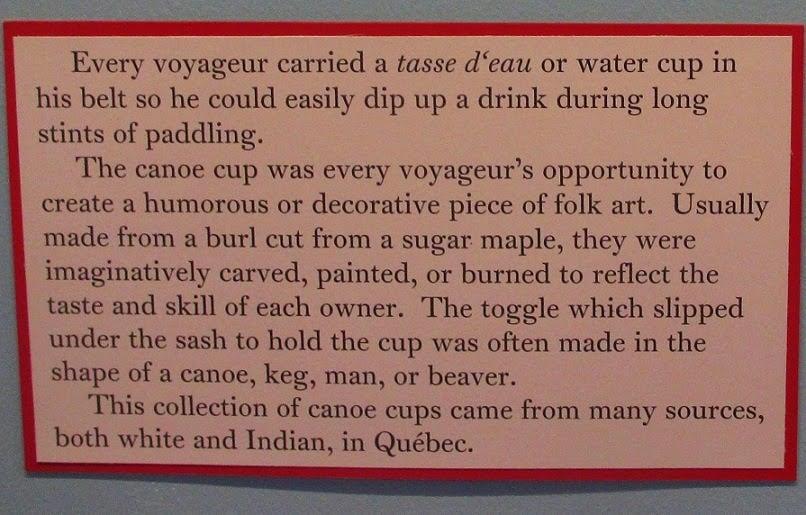 Native American Handmade Museum-Quality Canoe Cup | Fur Trade Era Hand-Carved "Noggin" Water Cup with Belt Toggle - Aki Trading Post