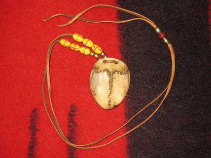 Native American Handmade Choker Necklace | Suture Bone Symbolizing the Sacred Journey of Life - Aki Trading Post