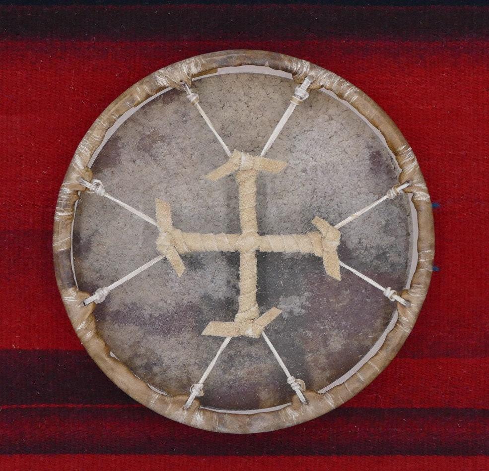 Native American Handmade Beaver Hide Drums | 10" & 12" Sacred Ceremonial Drums - Aki Trading Post