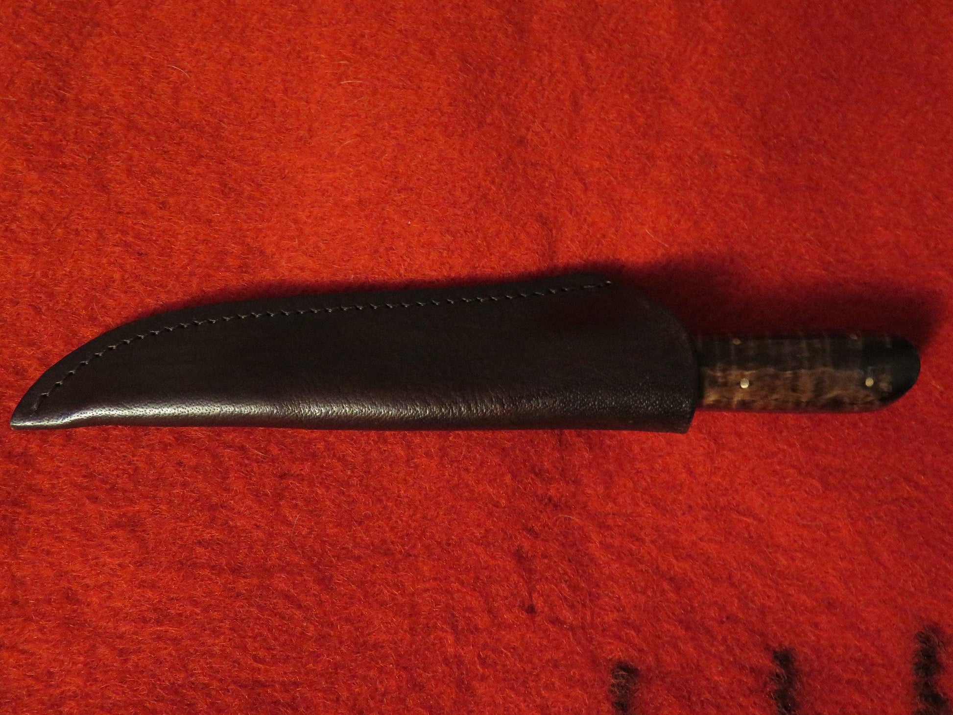Native American Hand-Forged Hudson Bay Hunter Trade Knife | 9.75” Survival & Large Game Knife with Heavy-Duty Sheath - Aki Trading Post
